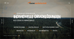 Desktop Screenshot of fuchs-werbetechnik.com